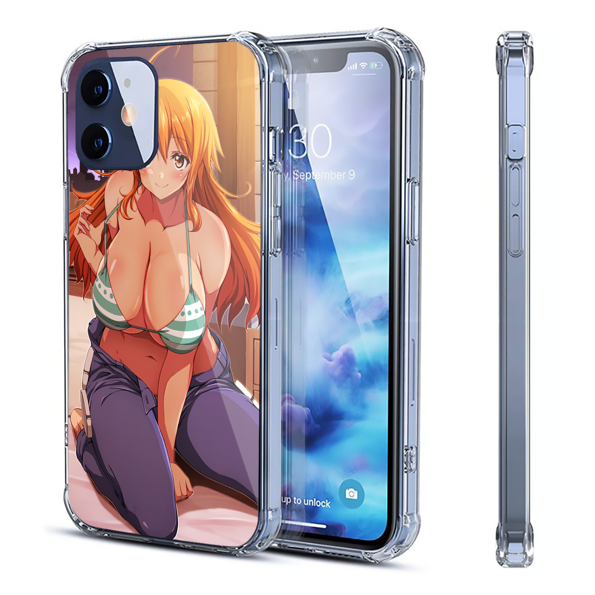 （画像用） ワンピース ONE PIECE 【iPhone 12シリーズ対応】透明スマホケース（クリアソフトケース）